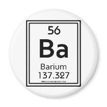56 Barium Refrigerator Magnet