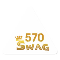 570 Pennsylvania Swag Triangle Stickers