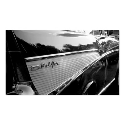 57 Chevy Bel Air Business Card Template by mentismania