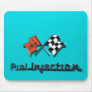57 Chevy Fuel Injection Badge Mousepad