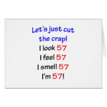 57  Let's cut the crap Greeting Cards