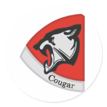 57th Assault Helicopter Co. cougars Round Sticker