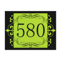 580 Area Code Postcard