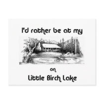 580 i'd rather be cabin postcards