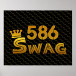 586 Area Code Swag Print