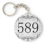 589 Area Code Key Chain