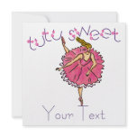 5.25x5.25 Tutu Dance Party Invite