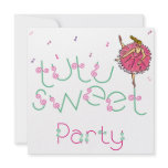 5.25x5.25 Tutu Sweet Party Invite