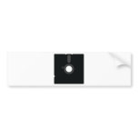 5.5 floppy disc bumper sticker