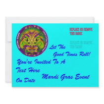 5.5" x 7.5" Landscape  Party Time Creatives Personalised Invite