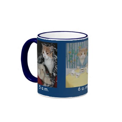 5 a.m. to 7 a.m. coffee mugs by myrtieshuman