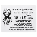 5, AUC Artist Collaboration, with, Skin Deep Ta... flyers