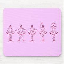 5 Ballet Positions Mousepads