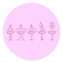 5 Ballet Positions Sticker