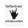 5 bier für mich und meine kumpels aus dem sägewerk postcard