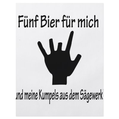 5 bier für mich und meine kumpels icon full color flyer by TomaniacLines