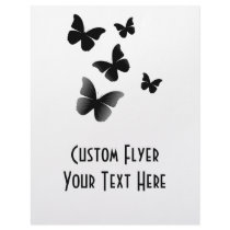 5 Black Butterflies