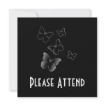 5 Black Butterflies