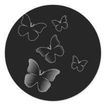 5 Black Butterflies