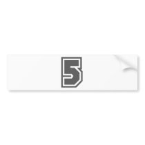 5 BUMPER STICKERS