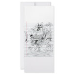 5 Clouds Pen Doodle Notebook Paper Sketch Rack Card Design