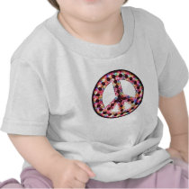 5-colour peace baby tee