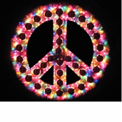 5-colour peace photo sculpture by wreathmanbob