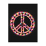 5-colour peace postcard