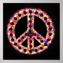 5-colour peace sign poster