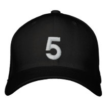 5 EMBROIDERED BASEBALL CAPS
