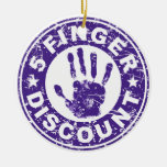 5 Finger Discount Logo - Grape Christmas Tree Ornaments