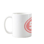 5 K Runner Pink Oval Coffee Mugs