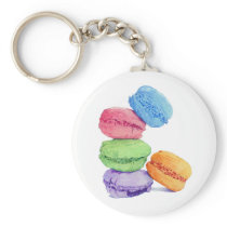 5 Macarons Keychain
