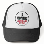 5 Months Clean and Sober Hats