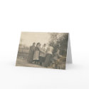 5 people overlooking bridge cards