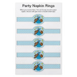 5 per sheet Baby Boy Shower Paper Napkin Rings