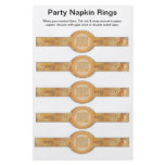 5 per sheet Baby Shower Paper Napkin Rings