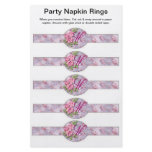 5 per sheet Birthday or Wedding Paper Napkin Rings flyers