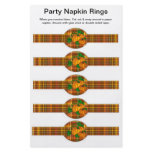 5 per sheet Thanksgiving Autumn Paper Napkin Rings flyers