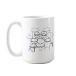 5 Piece Drum Kit: Marker Drawing: mugs