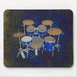 5 Piece Drum Set - Blue Finish - Mousepad