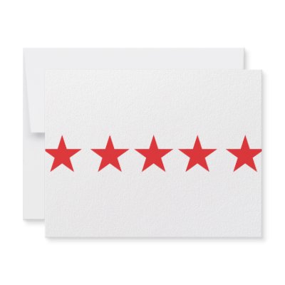 5 red stars icon deluxe personalized invitation by Topmotives