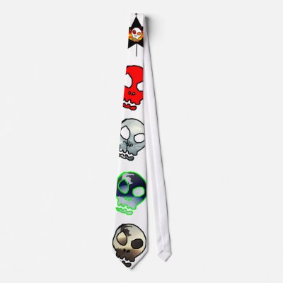 5 Skull Tie #2 (5 different images) by caffineskate
