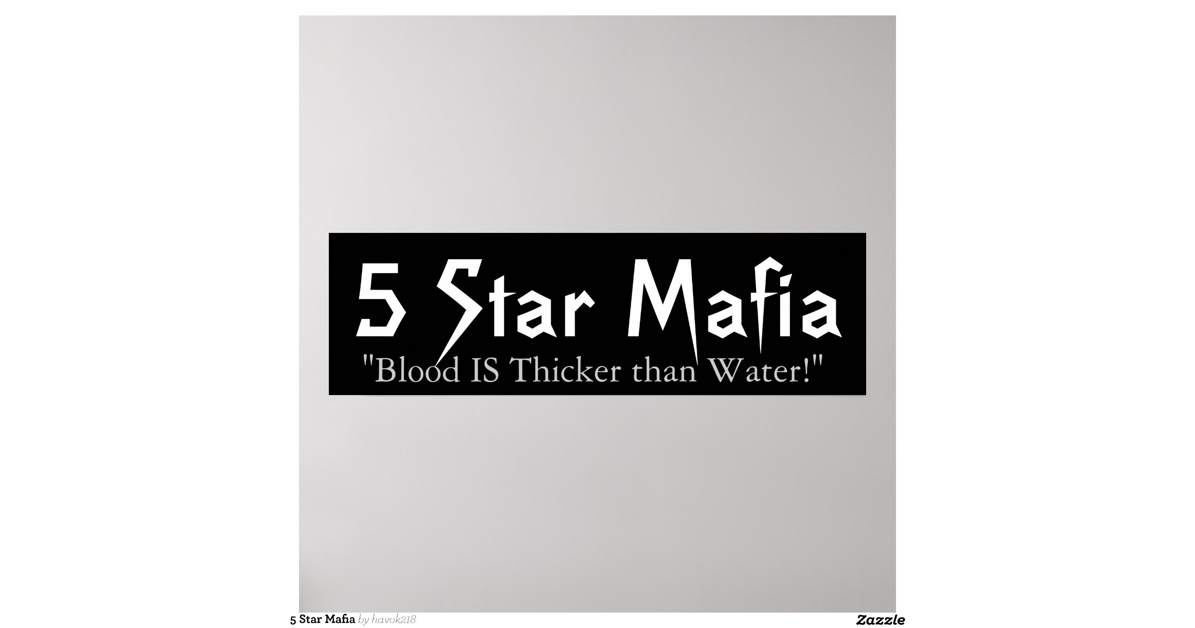5 Star Mafia Poster | Zazzle