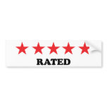 5 star rated egoist bumper sticker