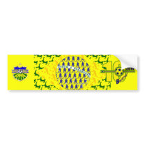 5 star soccer player flag of brazil bumper stickers