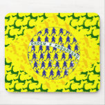 5 star soccer player flag of brazil mouse pads