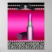 5 Stephanie Banner Hot Pink Zebra Leopard Posters