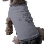 5 White Butterflies Dog Clothes