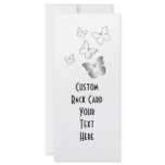5 White Butterflies Rack Card